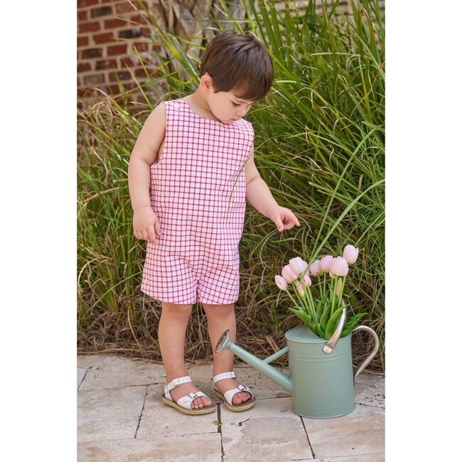 Vintage John John, Red Windowpane - Rompers - 3