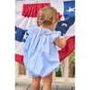 Smocked Bishop Bubble, Flags - Rompers - 3