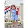 Smocked Shortall, Flags - Rompers - 3