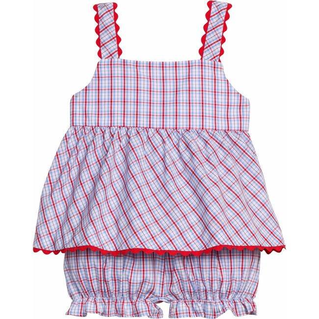 Evie Bloomer Set, Patriotic Plaid