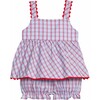 Evie Bloomer Set, Patriotic Plaid - Mixed Apparel Set - 1 - thumbnail