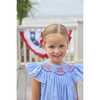 Smocked Bishop Dress, Flags - Dresses - 5