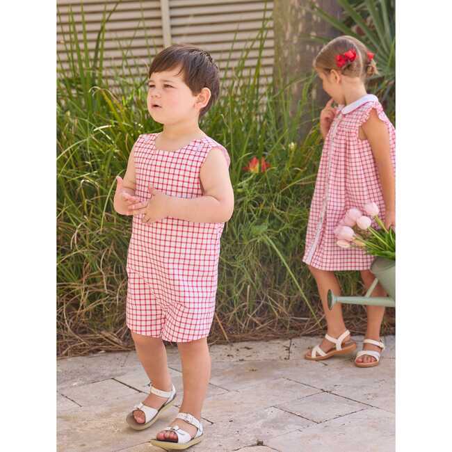 Vintage John John, Red Windowpane - Rompers - 5