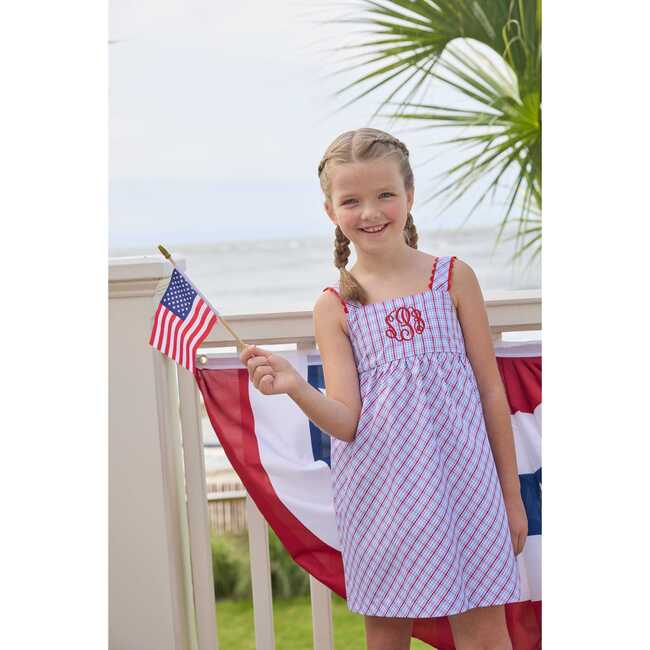 Evie Dress, Patriotic Plaid