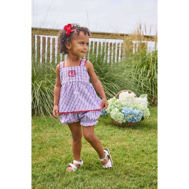 Evie Bloomer Set, Patriotic Plaid