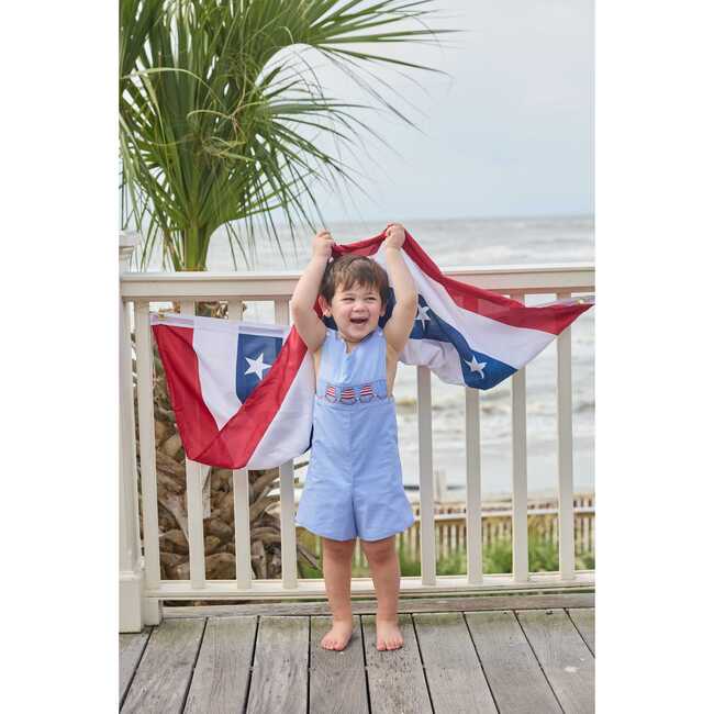 Smocked Shortall, Flags - Rompers - 4