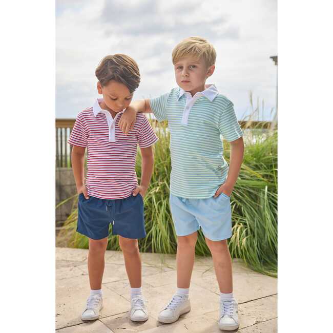 Short Sleeve Polo, Americana Stripe - Polo Shirts - 4