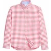 Button Down Shirt, Red Windowpane - Button Downs - 1 - thumbnail