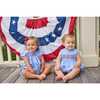 Smocked Bishop Bubble, Flags - Rompers - 6
