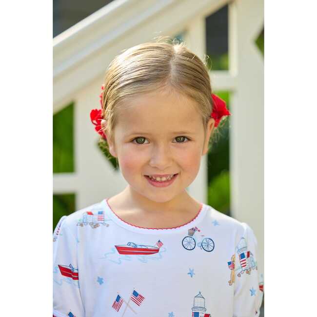 Printed T-Shirt Dress, Coastal Summer - Dresses - 6