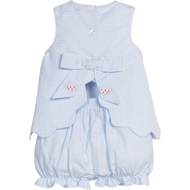 Embroidered Bow Back Bloomer Set, Watermelon - Mixed Apparel Set - 3