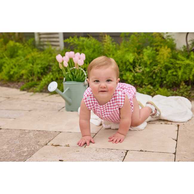 Louis Sunsuit, Red Windowpane - Rompers - 7