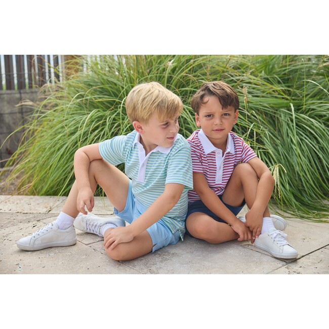 Short Sleeve Polo, Americana Stripe - Polo Shirts - 7