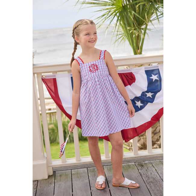 Evie Dress, Patriotic Plaid - Dresses - 6