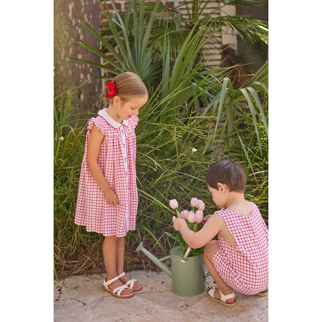 Vintage John John, Red Windowpane - Rompers - 10