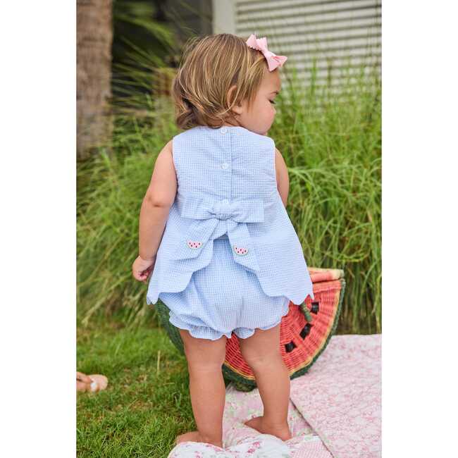 Embroidered Bow Back Bloomer Set, Watermelon - Mixed Apparel Set - 4