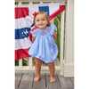 Smocked Bishop Bubble, Flags - Rompers - 10