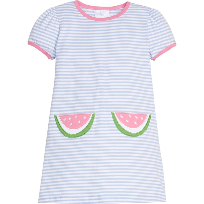 Applique Pocket T-Shirt Dress, Watermelon