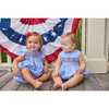 Smocked Bishop Bubble, Flags - Rompers - 11