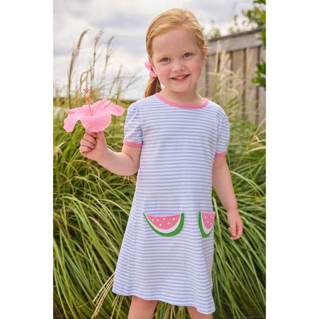 Applique Pocket T-Shirt Dress, Watermelon