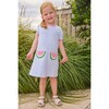 Applique Pocket T-Shirt Dress, Watermelon - Dresses - 3
