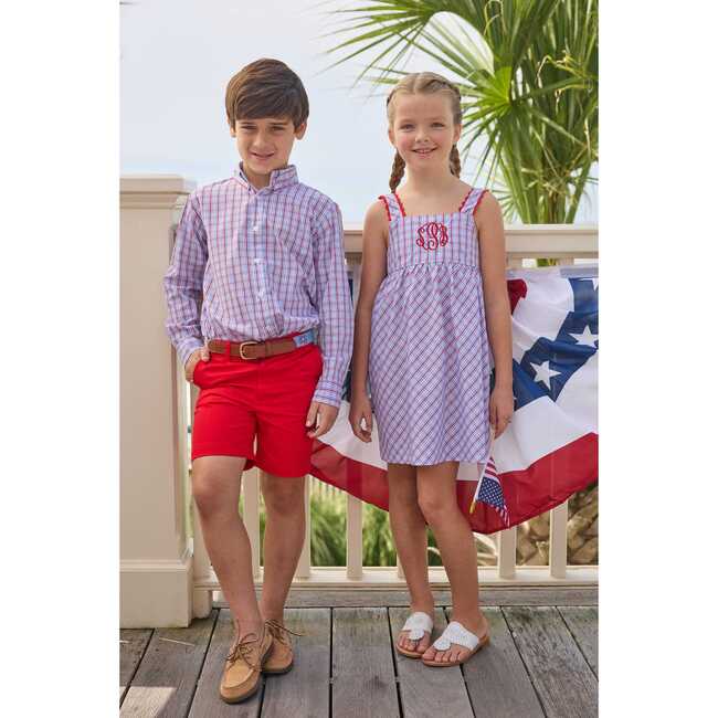 Button Down Shirt, Patriotic Plaid - Button Downs - 3