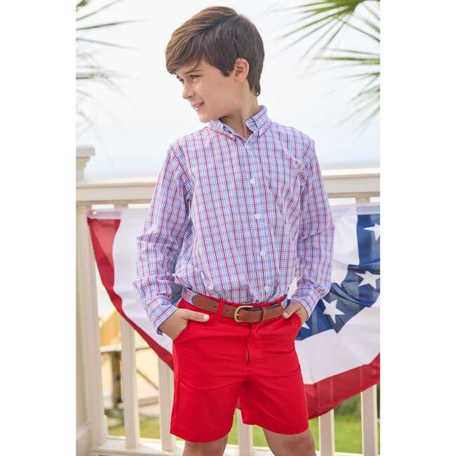 Button Down Shirt, Patriotic Plaid - Button Downs - 4