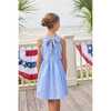 Bow Back Annie Dress, Royal Mini Gingham - Dresses - 4 - thumbnail