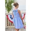 Bow Back Annie Dress, Royal Mini Gingham - Dresses - 6 - thumbnail