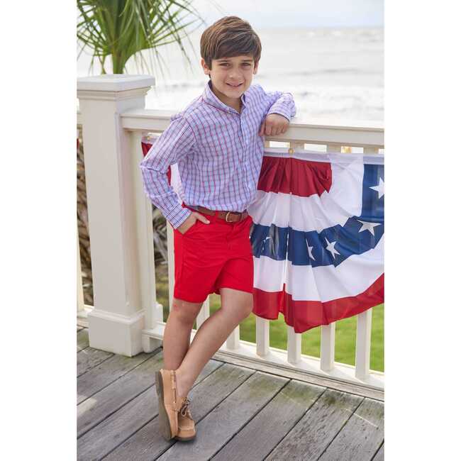 Button Down Shirt, Patriotic Plaid - Button Downs - 7