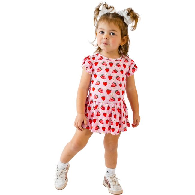 Strawberry Fields Bodysuit Twirl Dress