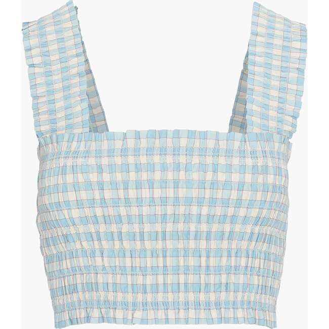 The Azalea Nap Top, Blue/Red Gingham