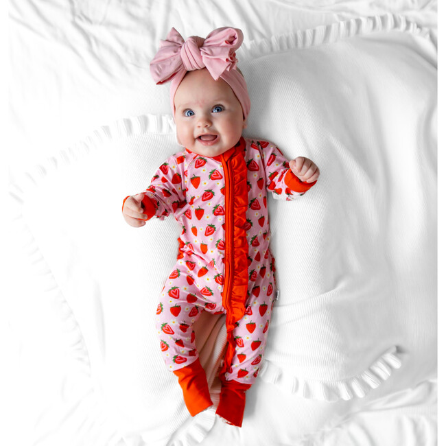 Strawberry Fields Snoozer - Footie Pajamas - 3