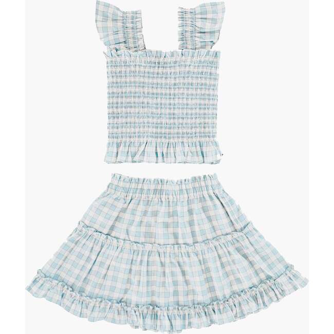 The Tiny Paz Nap Set, Blue/Red Gingham