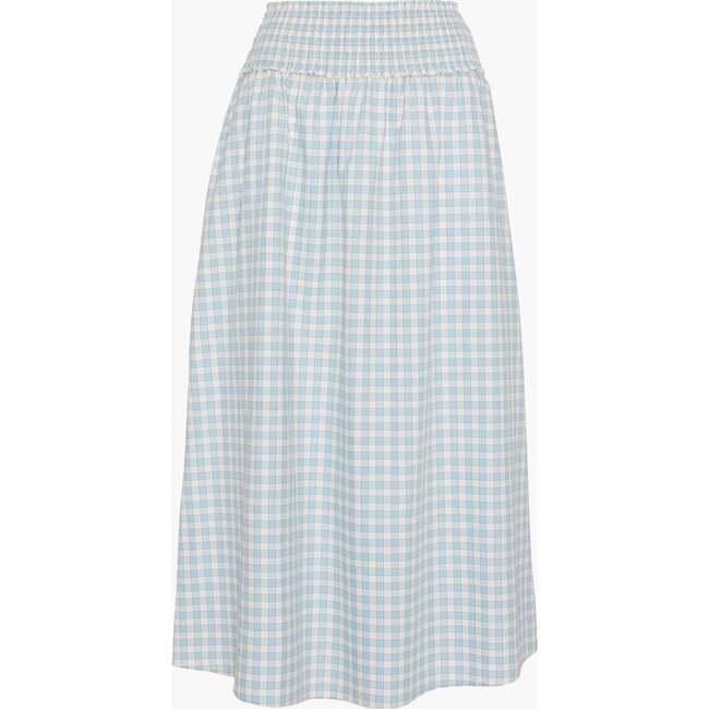The Delphine Nap Skirt, Blue/Red Gingham