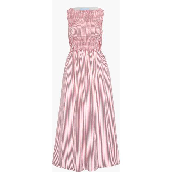 The Cosima Nap Dress, Red Ticking Stripe