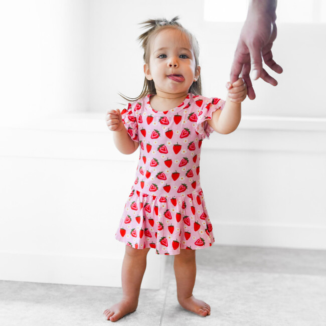 Strawberry Fields Bodysuit Twirl Dress