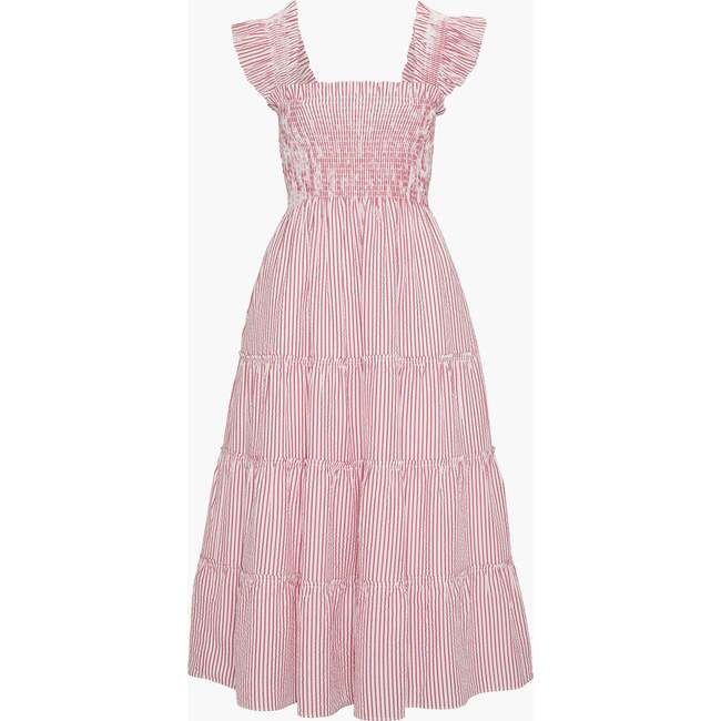 The Ellie Nap Dress, Red Ticking Stripe