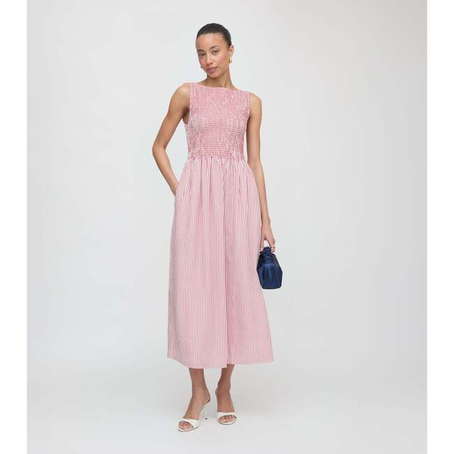 The Cosima Nap Dress, Red Ticking Stripe