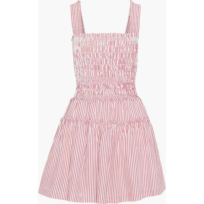 The Azalea Mini Nap Dress, Red Ticking Stripe