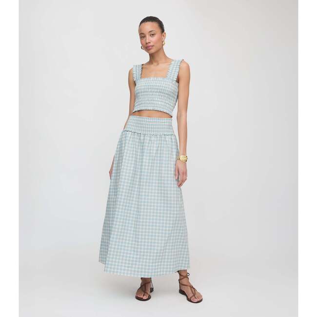 The Azalea Nap Top, Blue/Red Gingham - Dresses - 3