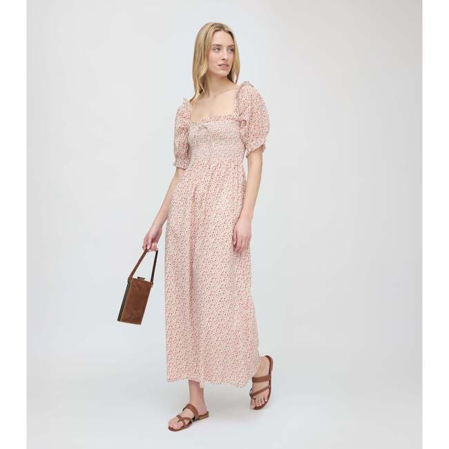 The Scarlett Midi Nap Dress, Ivory Geo Ditsy - Dresses - 3