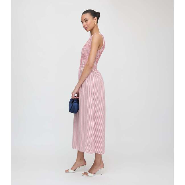 The Cosima Nap Dress, Red Ticking Stripe - Dresses - 4