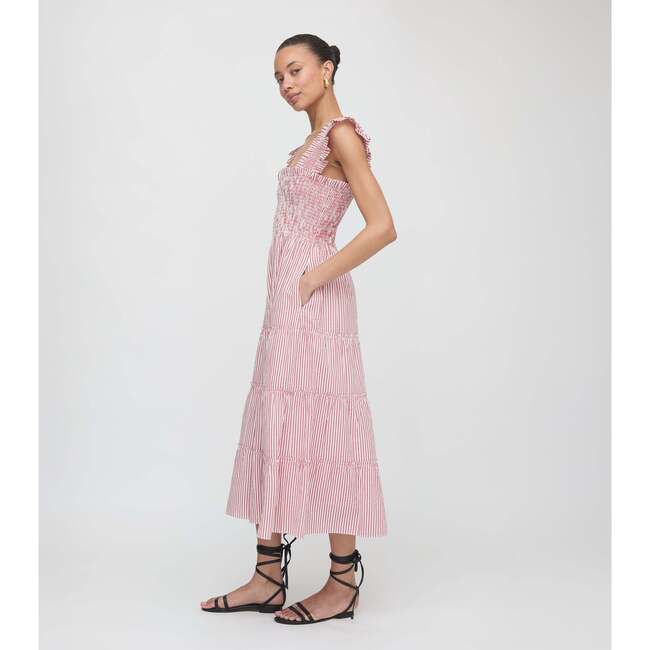 The Ellie Nap Dress, Red Ticking Stripe - Dresses - 4