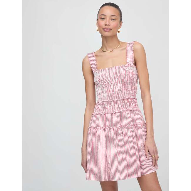 The Azalea Mini Nap Dress, Red Ticking Stripe