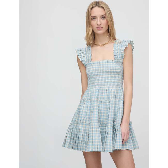The Charlotte Nap Dress, Blue/Red Gingham
