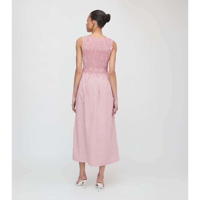 The Cosima Nap Dress, Red Ticking Stripe - Dresses - 5