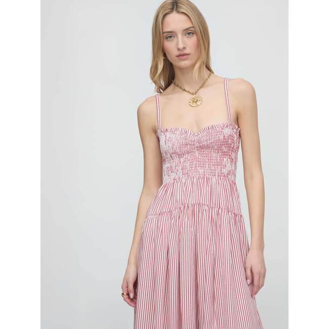 The Rebecca Nap Dress, Red Ticking Stripe - Dresses - 3