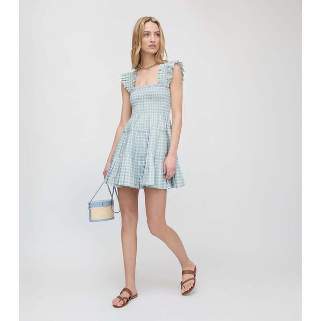 The Charlotte Nap Dress, Blue/Red Gingham - Dresses - 3