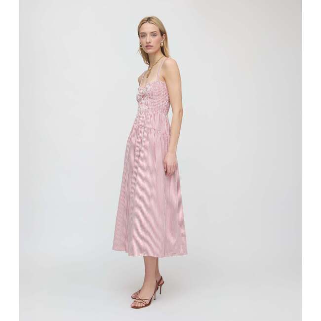 The Rebecca Nap Dress, Red Ticking Stripe - Dresses - 4